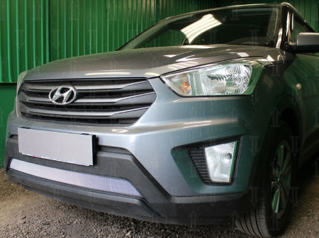 Hyundai Creta (15–) Защита радиатора, хром