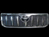 Toyota Land Cruiser Prado 120 (2003-2009) вставки в решетку радиатора из нержавеющей стали, дизайн Bentley, комплект 8 шт.