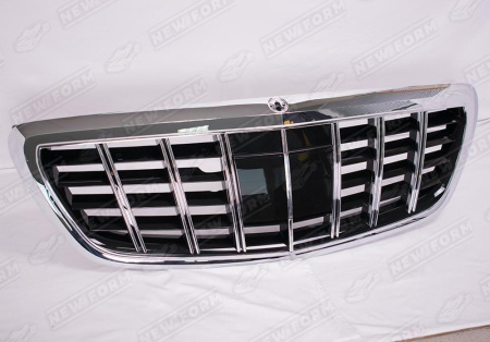 Mercedes-Benz S-Klasse W222 рестайлинг 2017 - 2020 Решетка радиатора BR черная матовая