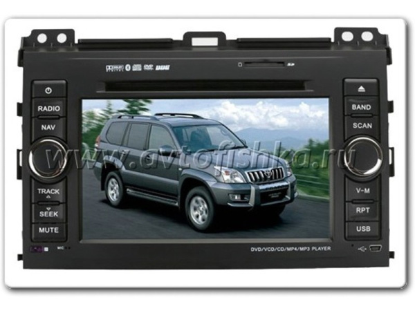 Prado 120 (02-) автомагнитола, штатное головное устройство Phantom с GPS навигацией, 2 din.