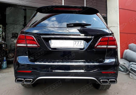 Mercedes-Benz GLE-Klasse W166 2015 - 2018 Диффузор заднего бампера 6.3 AMG
