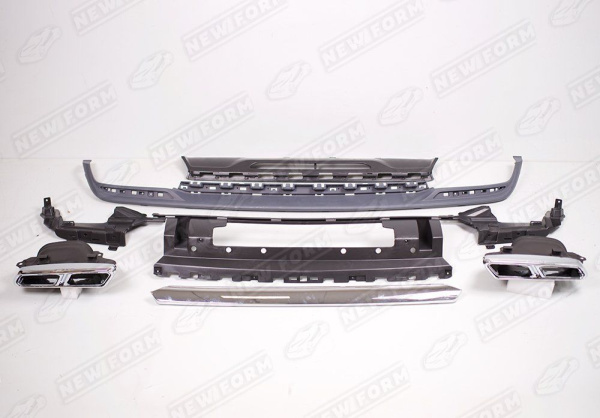 Mercedes-Benz S-Klasse W222 2013 - 2017 Диффузор заднего бампера с насадками 6.5 AMG