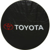 Чехол запасного колеса из экокожи с эмблемой Toyota classic №1, радиусы  14; 15; 16; 17;
