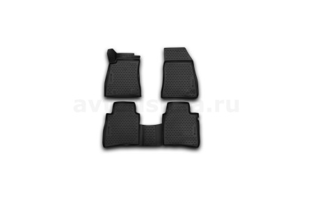 Коврики 3D в салон NISSAN Tiida, 2015->, 4 шт. (полиуретан)