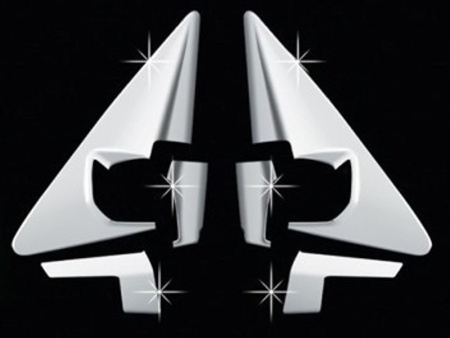 Kia Sorento (2009-) передние угловые хромированные накладки окон пластиковые, комплект 6 шт.