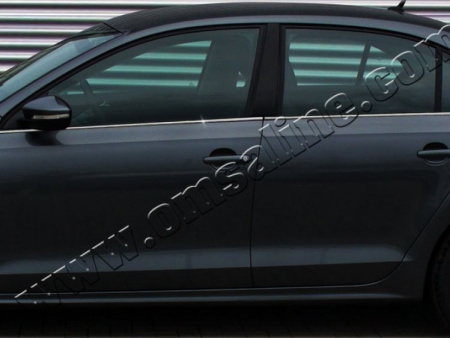 Volkswagen Jetta (2010-) нижние молдинги стекол из нержавеющей стали