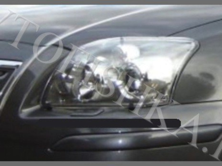 Защита передних фар прозрачная Toyota Avensis 2006-2008