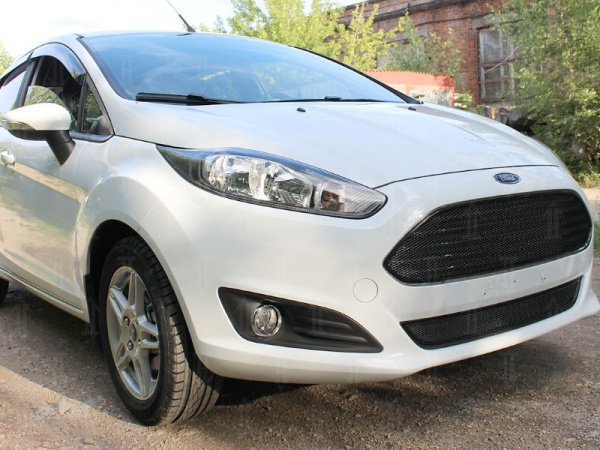 Ford Fiesta (16–) Защита радиатора Premium, чёрная, низ