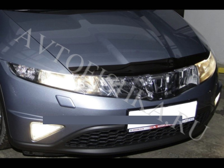 Дефлектор капота темный Honda Civic хэтчбек 2006-2011