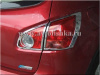 Nissan Qashqai (06-) накладки на задние фонари хромированные, комплект 2 шт.