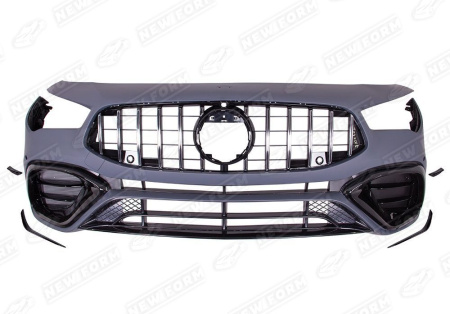 Mercedes-Benz CLA-Klasse C118/X118 2019 - н.в. Передний бампер 4.5 AMG хром