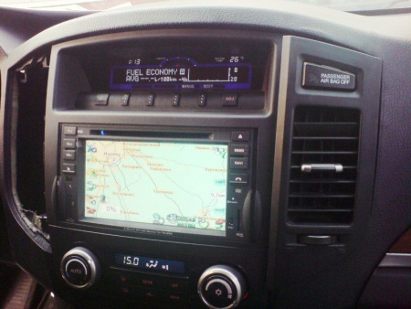 Mitsubishi Pajero 4 (06-) автомагнитола с GPS навигацией, штатное головное устройство с HD экраном 7 дюймов, PMS TPJ-8087GB