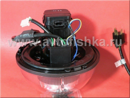 Hummer H2 (02-08) фары передние линзовые черные (диаметр 7") STARR, с лампами Bi-Xenon D1S и блоками розжига Philips, комплект 2 шт. (XP6024)