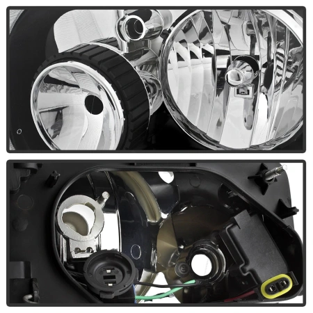 Ford Escape, Maverick (05-07) фары передние хромированные, комплект 2 шт.