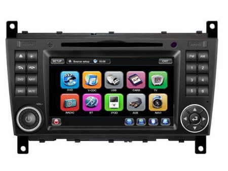 Автомагнитола с навигацией для Mercedes-Benz C-Class W203 (2004-2007), Mercedes-Benz CLK (2008-2010), Mercedes-Benz G-Class W463 (2005-2007)