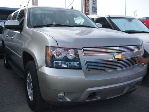Chevrolet Tahoe (07-) накладки на решетку радиатора, алюминиевые, комплект 2 шт.