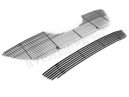 Toyota Camry V40 (06-09) накладка на решетку радиатора и переднего бампера из нержавеющей стали.