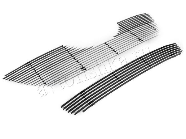 Toyota Camry V40 (06-09) накладка на решетку радиатора и переднего бампера из нержавеющей стали.