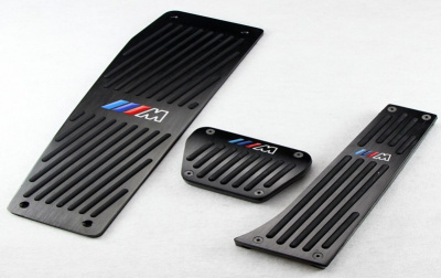 BMW 3 серия (08–12) Накладки на педали, АТ, M дизайн, Black (без сверления)
