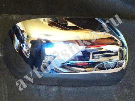 Mitsubishi Pajero 4 (06-19) хромированные корпуса на боковые зеркала, оригинал Mitsubishi, комплект 2 шт.