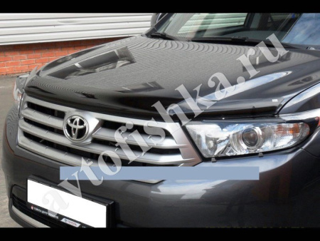 Дефлектор капота темный Toyota Highlander 2010-2013
