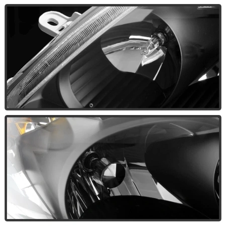 Toyota Matrix (03-07) фары передние черные, комплект 2 шт.
