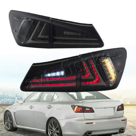 Lexus IS250, IS350 (05-13) фонари задние дымчатые, светодиодные