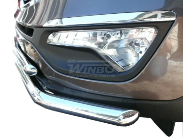 Kia Sportage (2010-) защита переднего бампера из нержавеющей стали