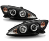 Toyota Camry 30 (02-06) UAE, Europe, USA фары передние черные со светящимися ободками, комплект 2 шт.