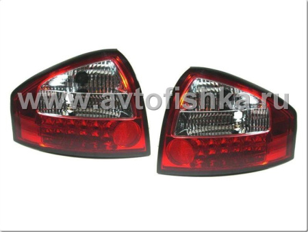 Audi A6 (97-04) фонари задние красно-тонированные светодиодные, комплект 2 шт.
