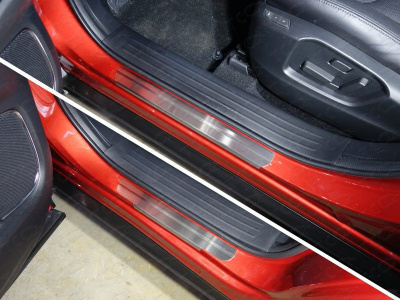 Mazda CX-9 (17–) Накладки на пороги (лист шлифованный) 4шт