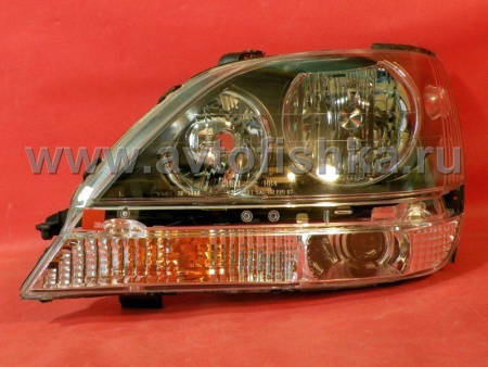 Lexus RX300 (1997-2003) фары передние черные, комплект 2 шт.