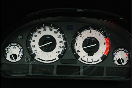 BMW E39 светодиодные шкалы (циферблаты) на панель приборов - дизайн 3