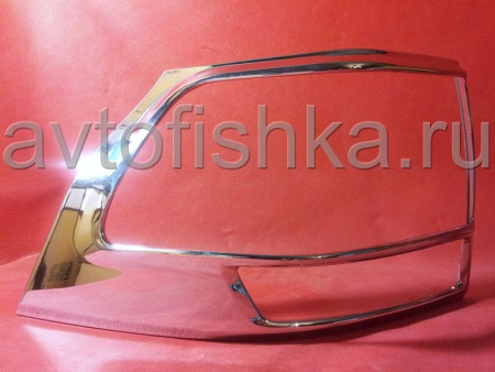 Toyota Land Cruiser Prado 150 (09-) накладки на задние фонари хромированные, комплект 4 шт.