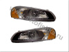Dodge Stratus (01-04) 4 дв., Chrysler Sebring (01-03) 2 дв. фары передние черные, зеркальные, комплект 2 шт.