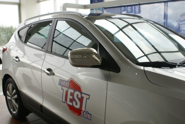 Hyundai ix35 (10–/14–) Накладки на зеркала, нерж., 2 части