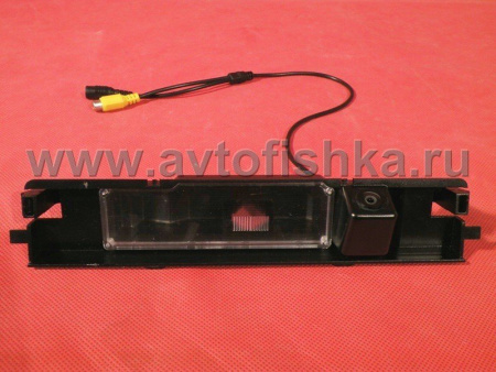 Toyota Yaris, Vitz P2 (05-) камера заднего вида, цветная, герметичная, с относительной разметкой