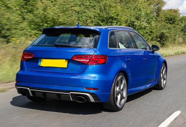 Двойной выхлоп RS3 для Audi A3 хэтчбек 2017-2020