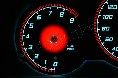 Toyota Celica VII светодиодные шкалы (циферблаты) на панель приборов - дизайн 2