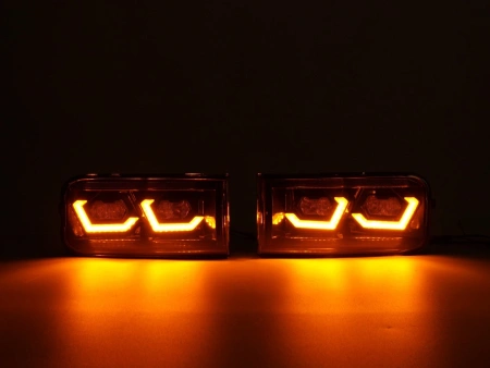 Toyota Land Cruiser 200 (2008-2011) противотуманные фары диодные с динамическими поворотниками