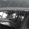 Ford Focus 3 (11-13) тюнинговые фары линзовые с DRL диодной подсветкой черные, 2 шт.