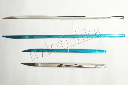 Honda CR-V (06-12) хром накладки (молдинги) на двери, комплект 4 шт.