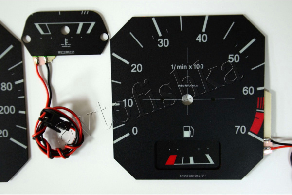 Volkswagen Golf MK1 светодиодные шкалы (циферблаты) на панель приборов