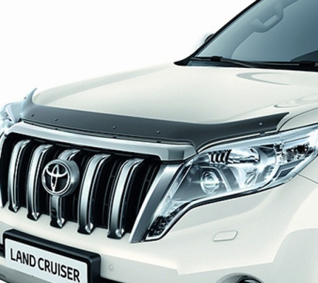 Toyota Land Cruiser Prado (13–) Дефлектор капота темный