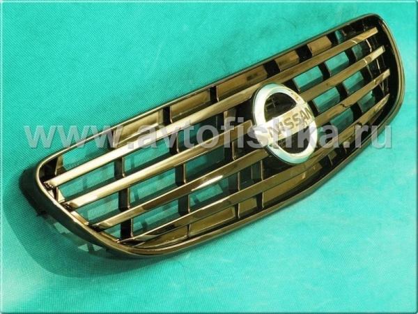 Nissan Maxima QX 3 (2000-2006) пластиковая решетка радиатора тонированный хром, под титан.