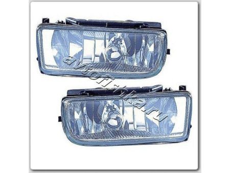 BMW 3 E36 (91-00) 2, 4 дв. фары противотуманные прозрачные хромированные, комплект 2 шт.
