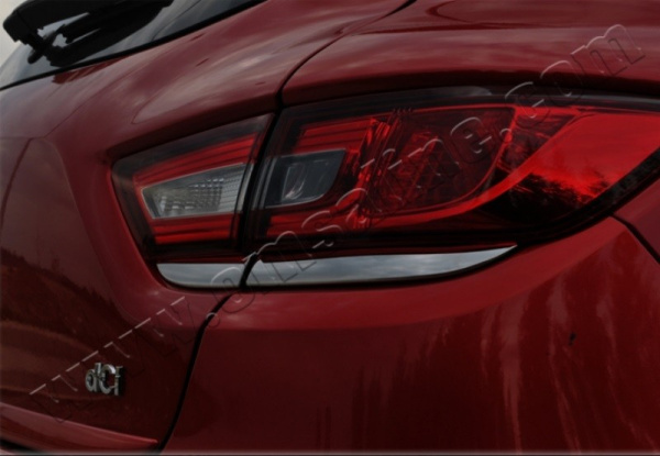 Renault Clio (13–) Нижние накладки на стопы, нерж., 4 части (хэтчбек5D)