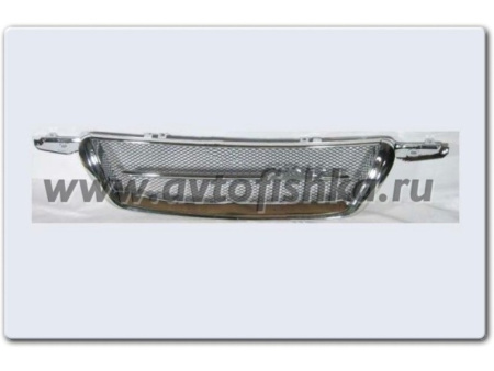 Honda CR-V II (02-06) решетка радиатора хромированная, дизайн сетка.