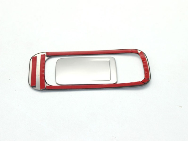 Volkswagen Tiguan (17–) Накладка на кнопку открытия бардачка, 2 части, нерж. сталь