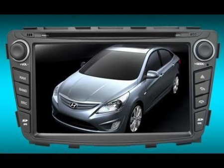 Автомагнитола с навигацией для Hyundai Solaris, Accent, Verna